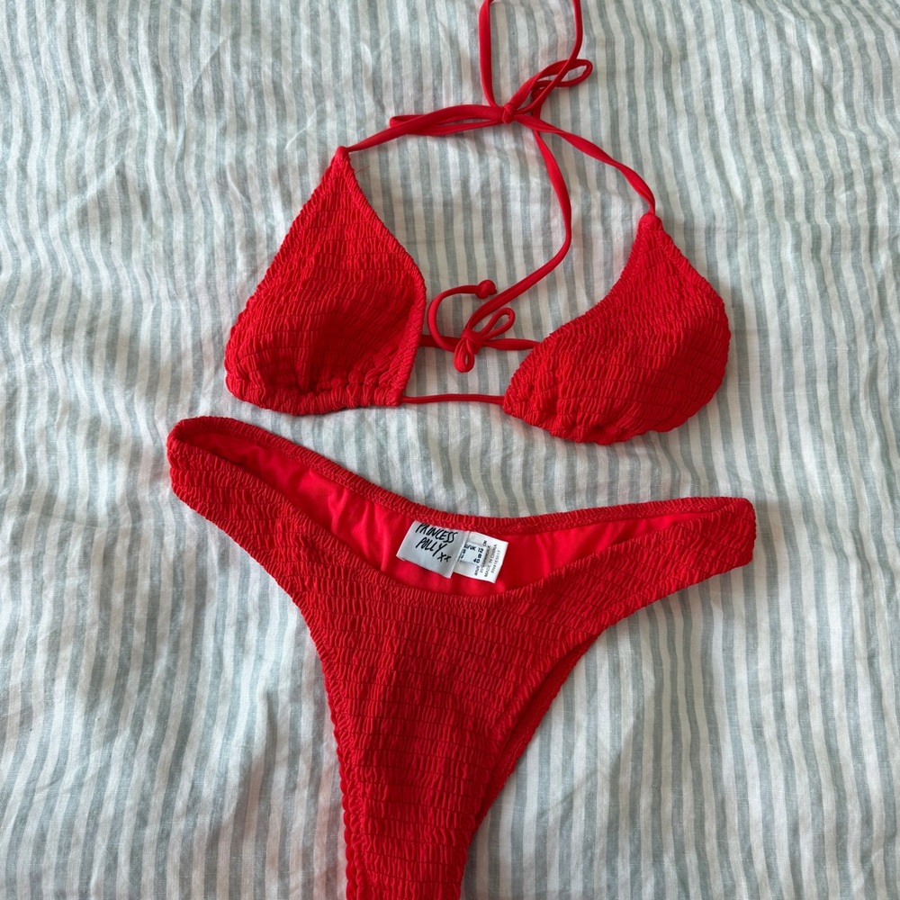 Princess Polly Red Bikini Set